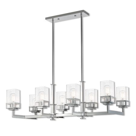 Livex Lighting Harding 8 Light Polished Chrome Linear C 40598-05